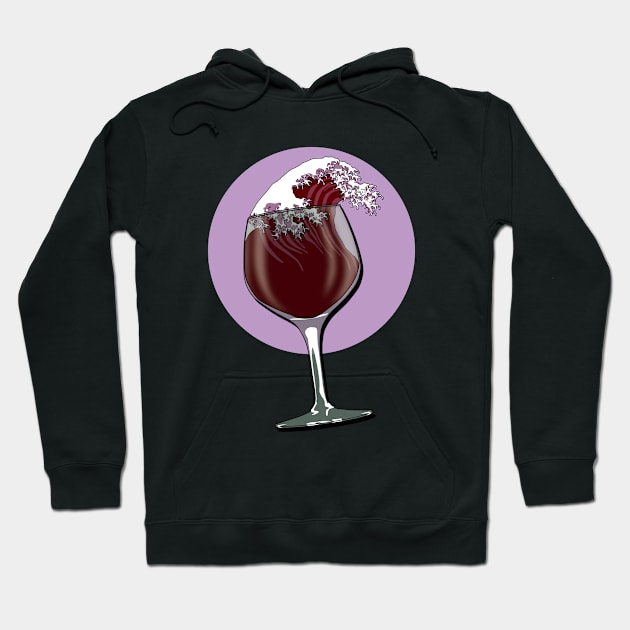 Glass Of Wine Hoodie by TMBTM